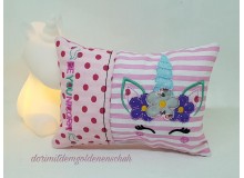 Stickdatei - ITH Kissen Dreaming Unicorn